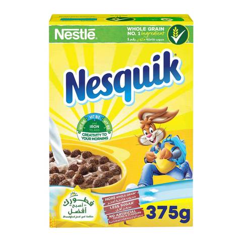 Nestle Nesquik Chocolate Breakfast Cereal 375g