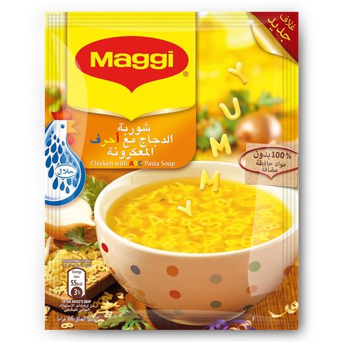 Nestle Maggi Chicken With ABC Pasta Soup Mix 66g