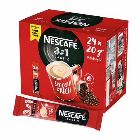 Nescafe Mix Sachet Instant Coffee 20g x Pack of 24