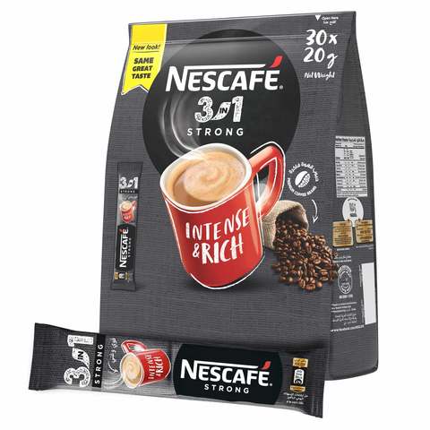 Nescafe 3In1 Intense Instant Coffee 20g x Pack of 30