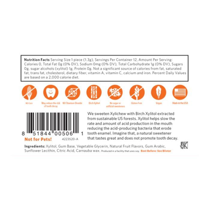 Xylichew Gum Fruit 12 Count