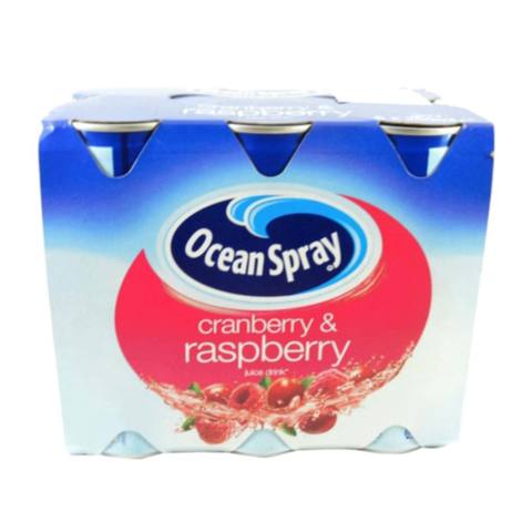 Ocean Spray Cranberry and Raspberry Juice Drink 250ml x Pack of 6