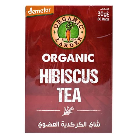 Organic Larder Organic Hibiscus Herbal Tea 1.5gX20