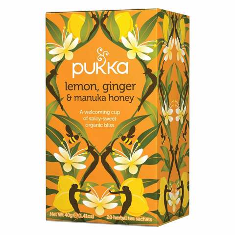Pukka Organic Lemon Ginger Honey Tea 40g