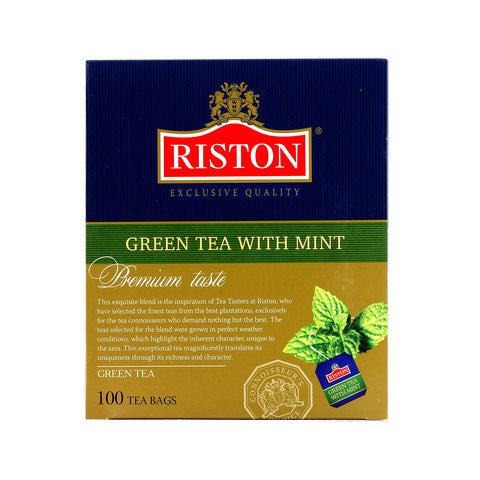 Riston Green Tea with Mint 100 Tea Bags
