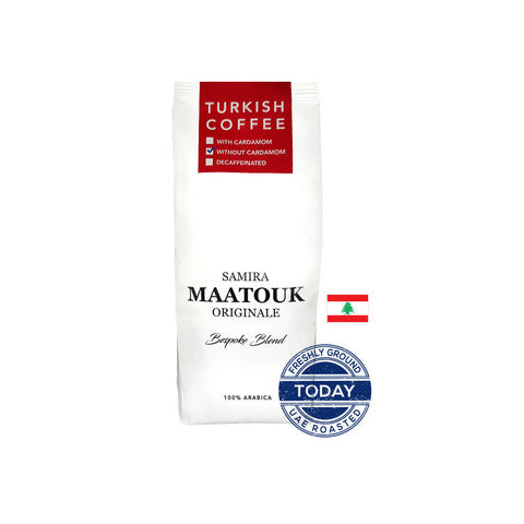 Samira Maatouk Originale Light Roast Lebanese-Style Turkish Coffee without Cardamom