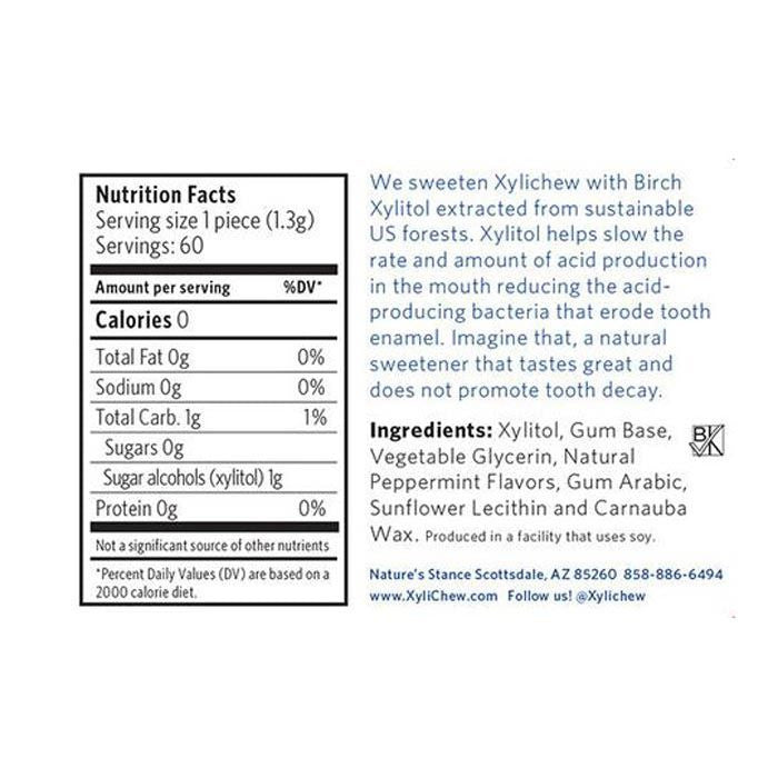 Xylichew Gum Peppermint 12 Count