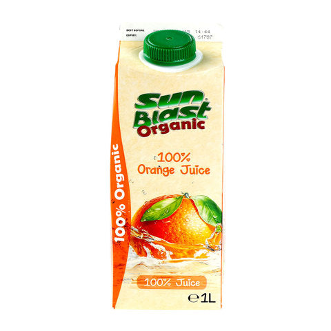 Sun Blast Organic Orange Juice 1L