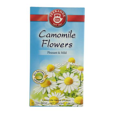 Teekanne Camomile Flowers Pleasant and Mild Herbal Infusion 20 Tea Bags