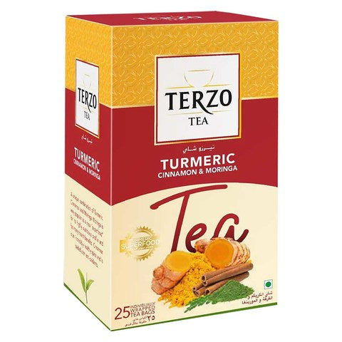Terzo Turmeric Cinnamon and Moringa Tea 50g