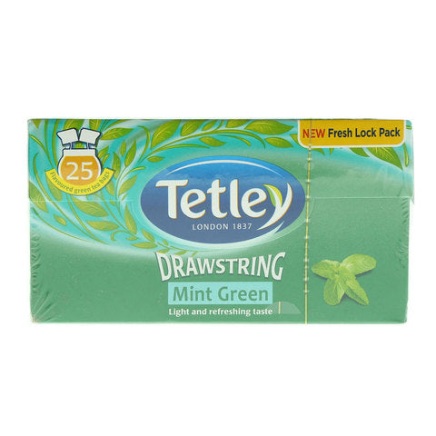 Tetley Drawstring Mint Green Tea Bags 37.5g