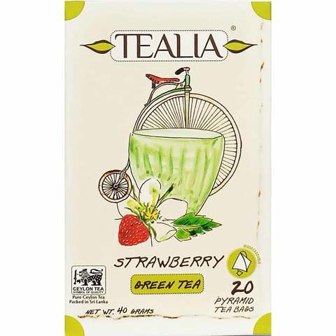 Tealia Strawberry Dessert Green Tea 40g