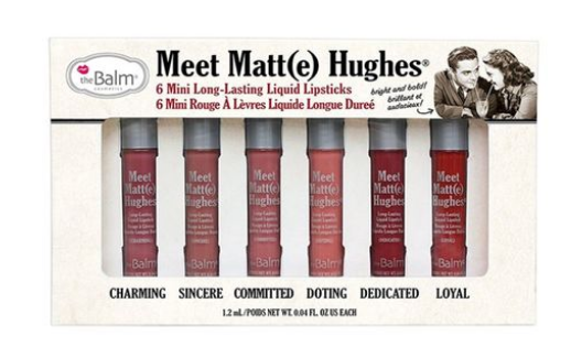 theBalm Meet Matt(e) Hughes Liquid Lipstick Set Multicolour