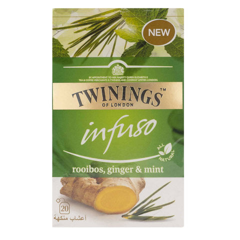Twinings Infuso Rooibos, Ginger and Mint Tea Bags 20 Count