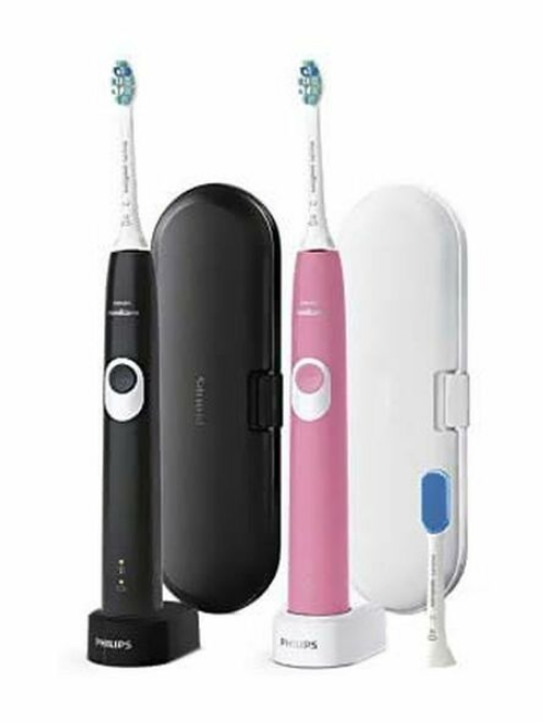 Philips Sonicare Pack Of 5 Diamond Clean Electric Toothbrush Kit Pink/Black/White