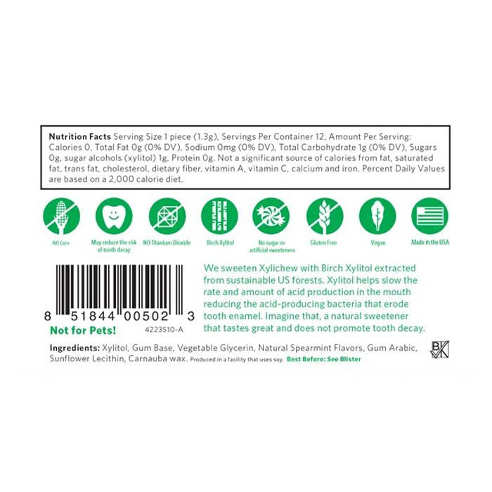 Xylichew Gum Licorice 12 Count